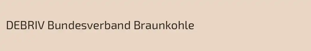 DEBRIV Bundesverband Braunkohle